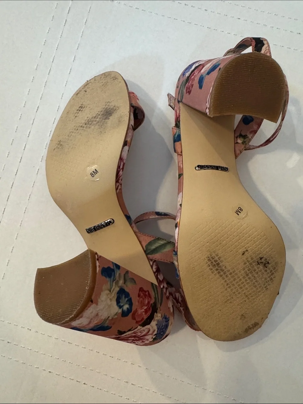 Gianni Bini Pink Floral Heels